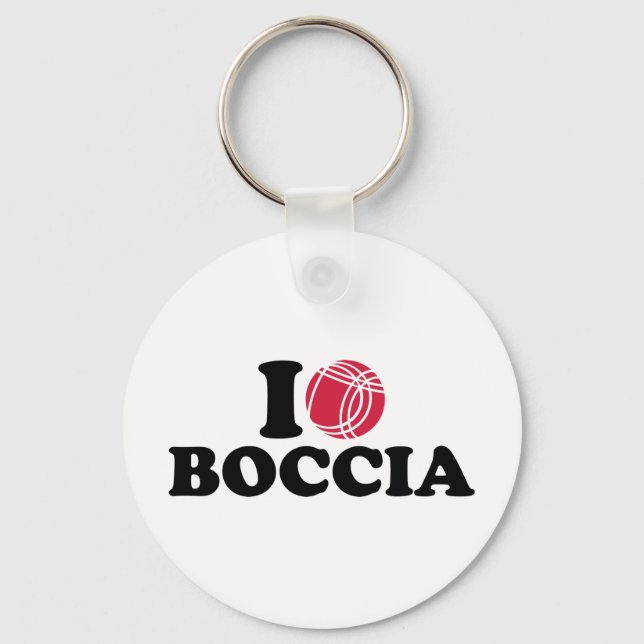 I kärlek Boccia Boule Nyckelring (Framsida)