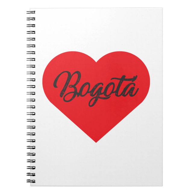 I Kärlek Bogota - Colombia Anteckningsbok (Framsidan)
