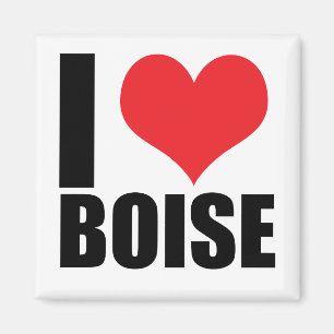 I kärlek Boise Magnet