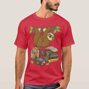 I Kärlek Bokar Chibi Anime Sloth s Bok Älskare T Shirt