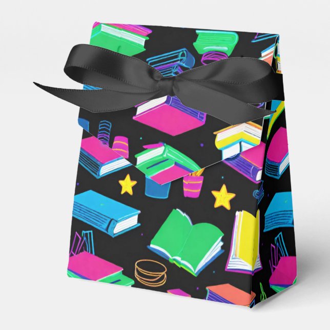 I Kärlek Bokar färgfläckig Tält Presentaskar (Framsidan Sidan)