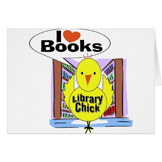 I Kärlek Bokar Hälsningskort (Framsidan Horizontal)