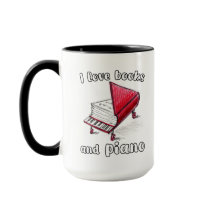 I Kärlek Bokar och Piano, autentisk frihandskonst