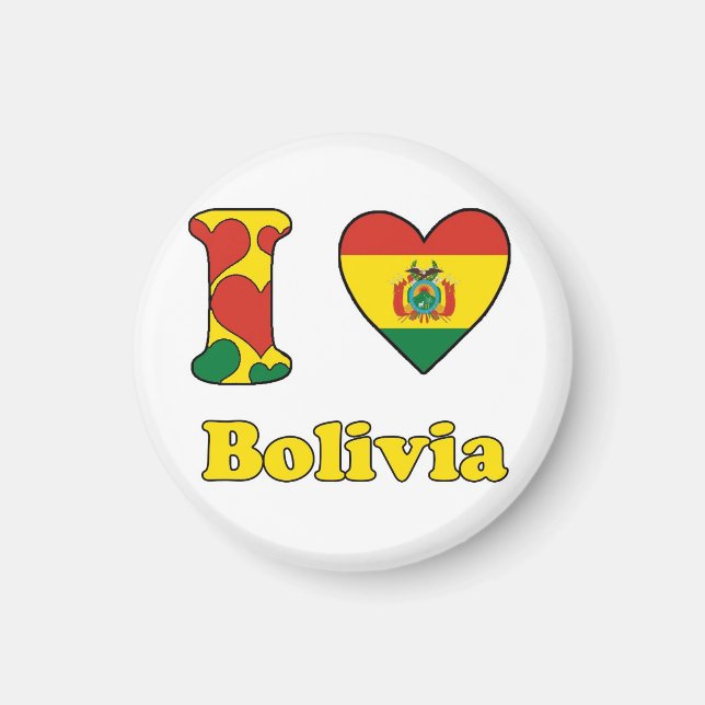 I kärlek Bolivia Magnet (Framsidan)