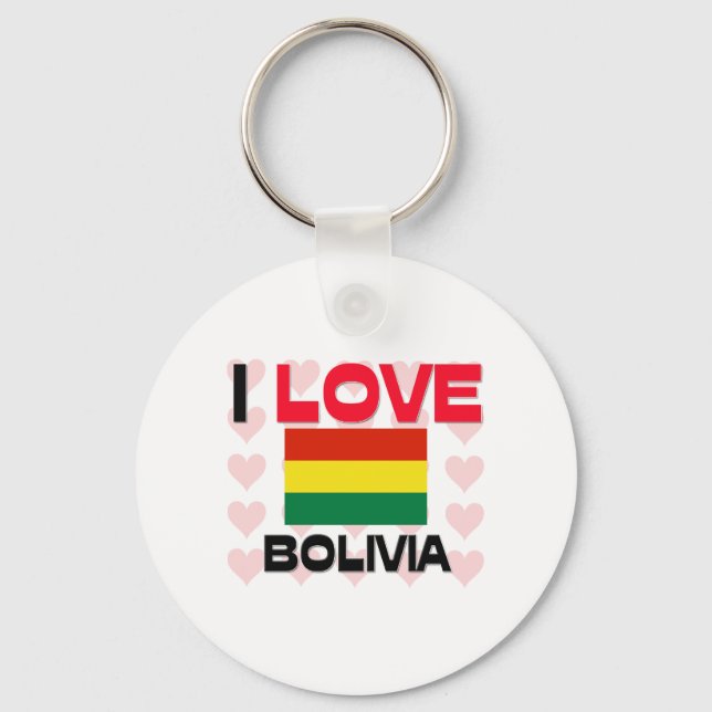 I Kärlek Bolivia Nyckelring (Framsida)