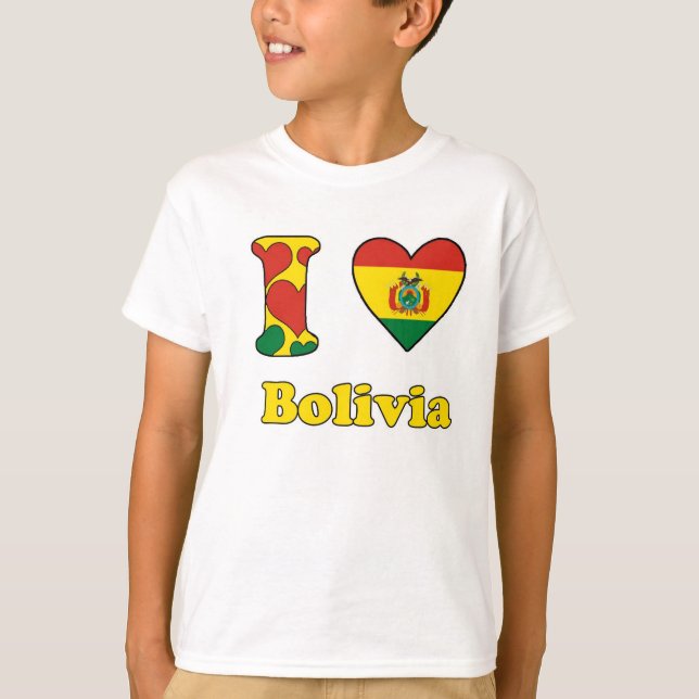 I kärlek Bolivia T Shirt (Framsida)