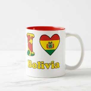 I kärlek Bolivia Två-Tonad Mugg
