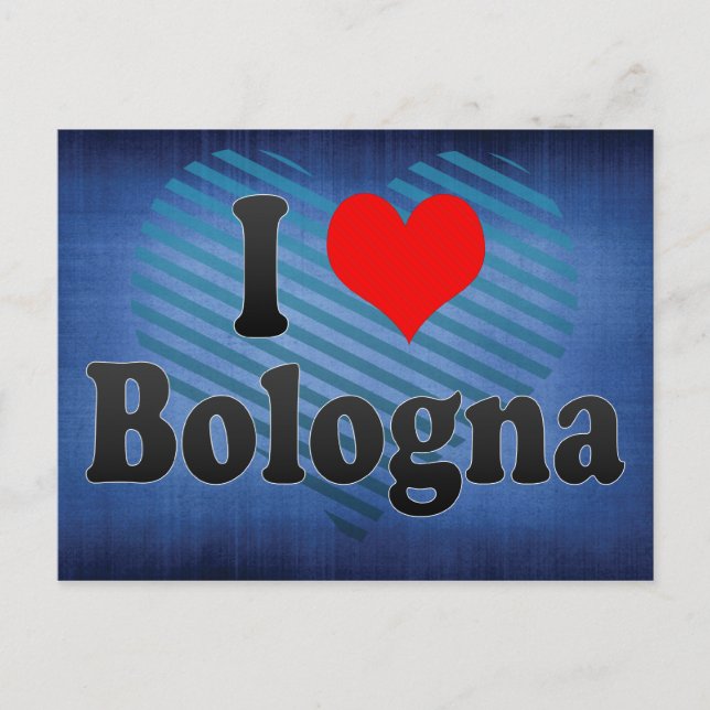 I Kärlek Bologna, Italien Vykort (Framsida)