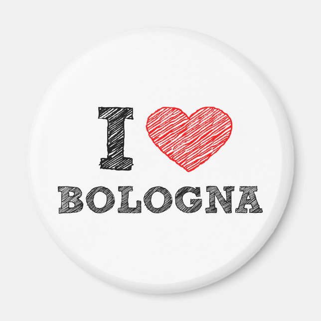 I Kärlek Bologna Magnet (Framsidan)