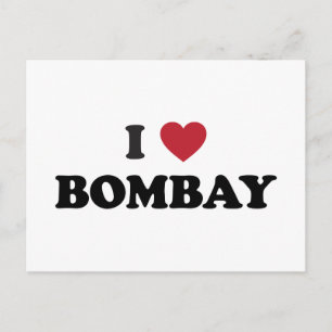 I Kärlek Bombay India Vykort
