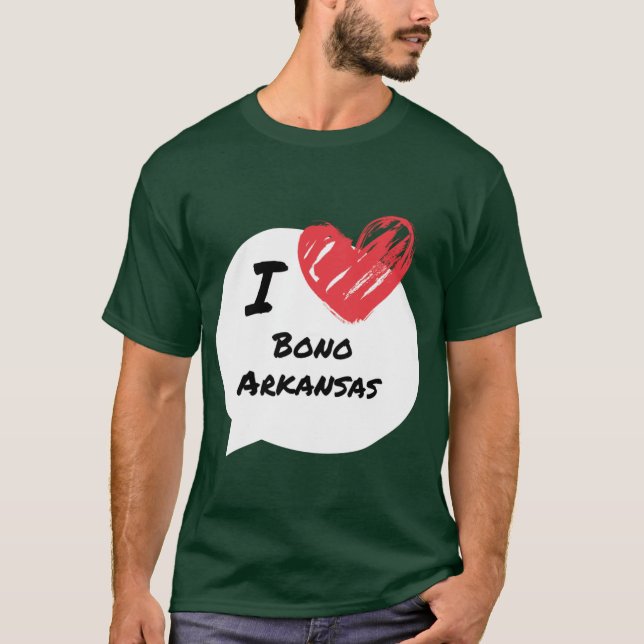 I kärlek Bono Arkansas Oversized T Shirt (Framsida)