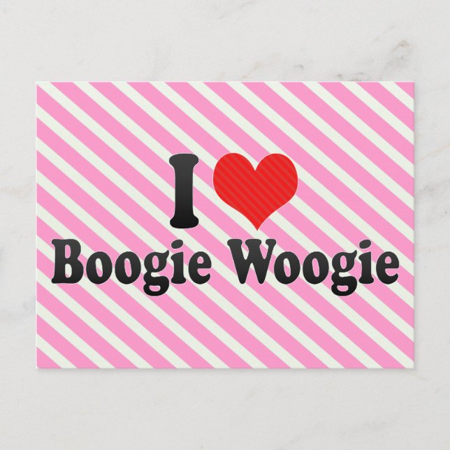 I Kärlek Boogie Woogie Vykort (Framsida)