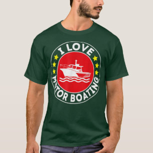 I Kärlek, Boot Funny Boating Motor Bo T Shirt