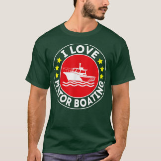 I Kärlek, Boot Funny Boating Motor Bo T Shirt