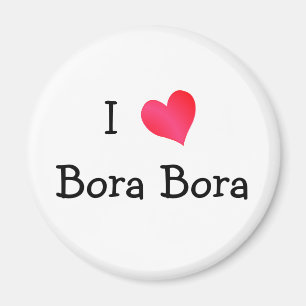 I Kärlek Bora Bora Magnet