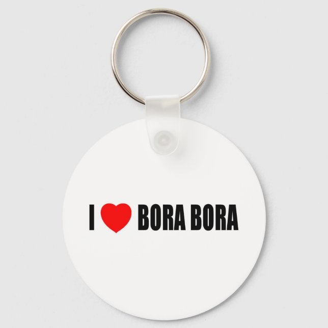 I Kärlek Bora Bora Nyckelring (Framsida)