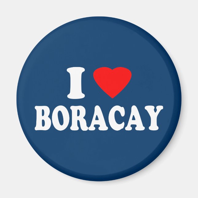 I Kärlek Boracay Magnet (Framsidan)