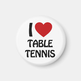 I kärlek Bord Tennis Magnet