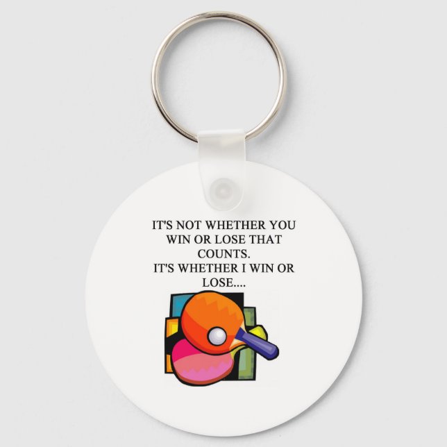 i kärlek bord tennis nyckelring (Framsida)