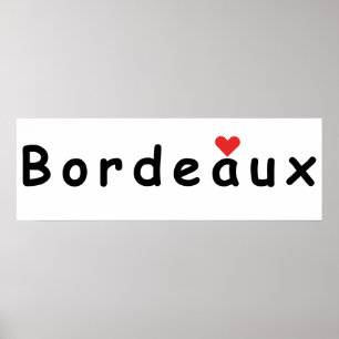 I kärlek Bordeaux Poster