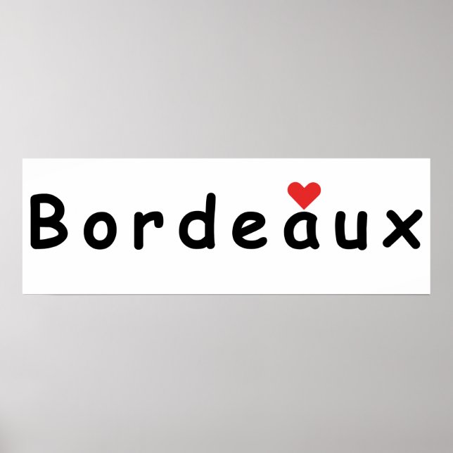 I kärlek Bordeaux Poster (Framsidan)