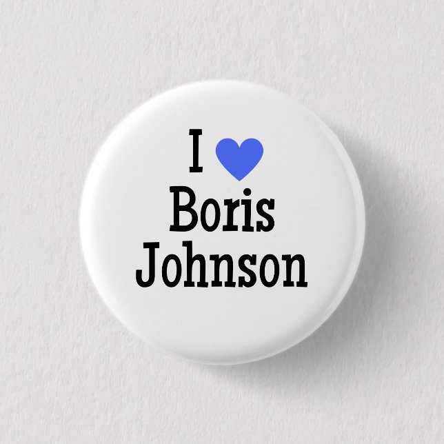 I Kärlek Boris Johnson Knapp (Framsida)