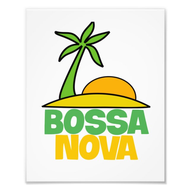 I kärlek Bossa Nova-gåva till brazillian Music äls Fototryck (Framsidan)