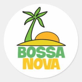 I kärlek Bossa Nova-gåva till brazillian Music äls Runt Klistermärke