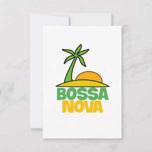 I kärlek Bossa Nova-gåva till brazillian Music äls Tack Kort