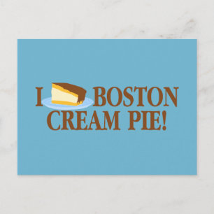 I Kärlek Boston Cream Paj Vykort