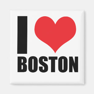 I kärlek Boston Magnet