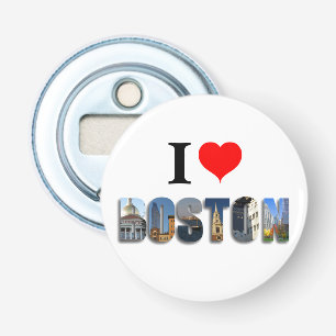 I Kärlek Boston Massachusetts City Travel Foton Flasköppnare