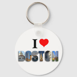 I Kärlek Boston Massachusetts Travel City Foton Nyckelring