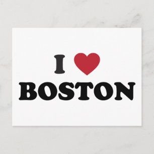 I Kärlek Boston Massachusetts Vykort