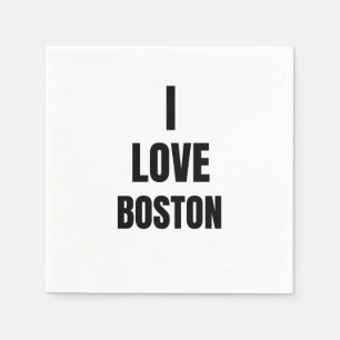 I KÄRLEK BOSTON PAPPERSSERVETT