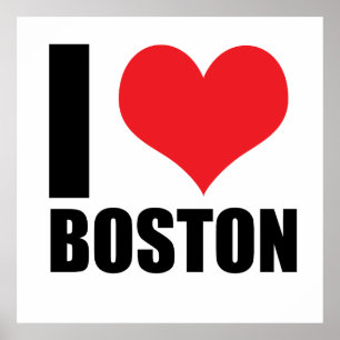 I kärlek Boston Poster