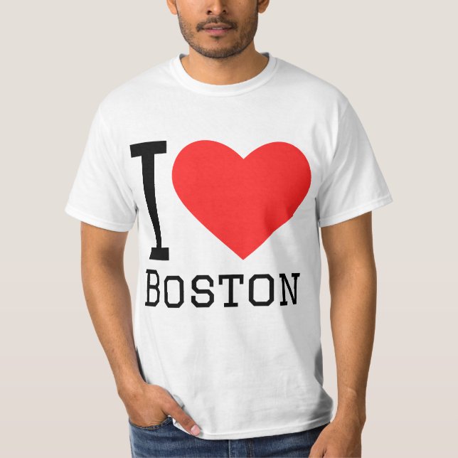 I kärlek boston t shirt (Framsida)