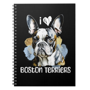 I Kärlek Boston Terriers Anteckningsbok