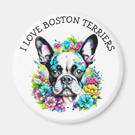 I Kärlek Boston Terriers Magnet
