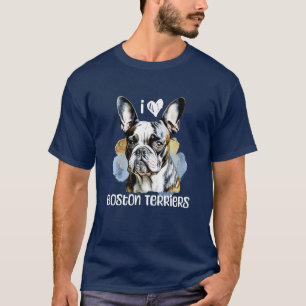 I Kärlek Boston Terriers T Shirt