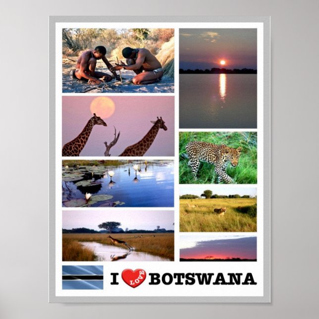 I KÄRLEK Botswana - Poster (Framsidan)