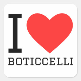 I kärlek Botticelli Fyrkantigt Klistermärke