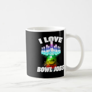 I Kärlek Bowl Jobs Gay Rainbow Matching Team Bowli Kaffemugg