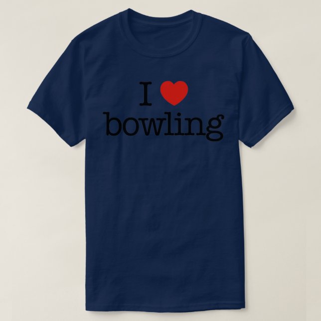 I kärlek bowling 16 t shirt (Design framsida)