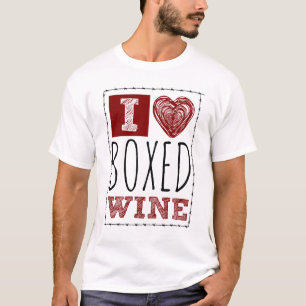 I Kärlek Boxed Vin Barbed Wire Heart Tröja