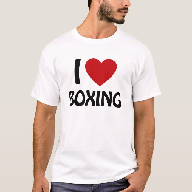 I kärlek BOXING T Shirt (Framsida)
