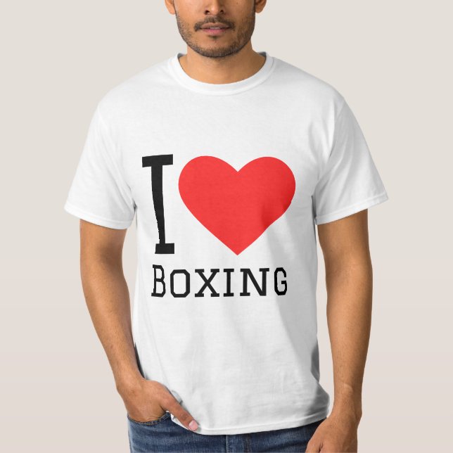 I kärlek boxning t shirt (Framsida)