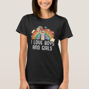 I Kärlek Boys and Girls Bisexual Pride Bisexuality T Shirt