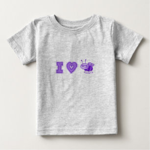 "I Kärlek Boys" Baby Creeper i Nat l /Lila Tee