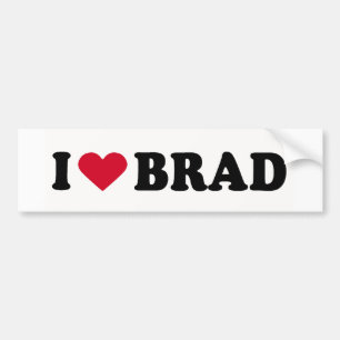I KÄRLEK BRAD BILDEKAL